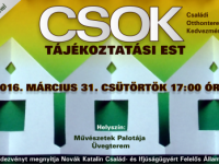CSOK: Tájékoztatási estet rendeznek március 31-én!
